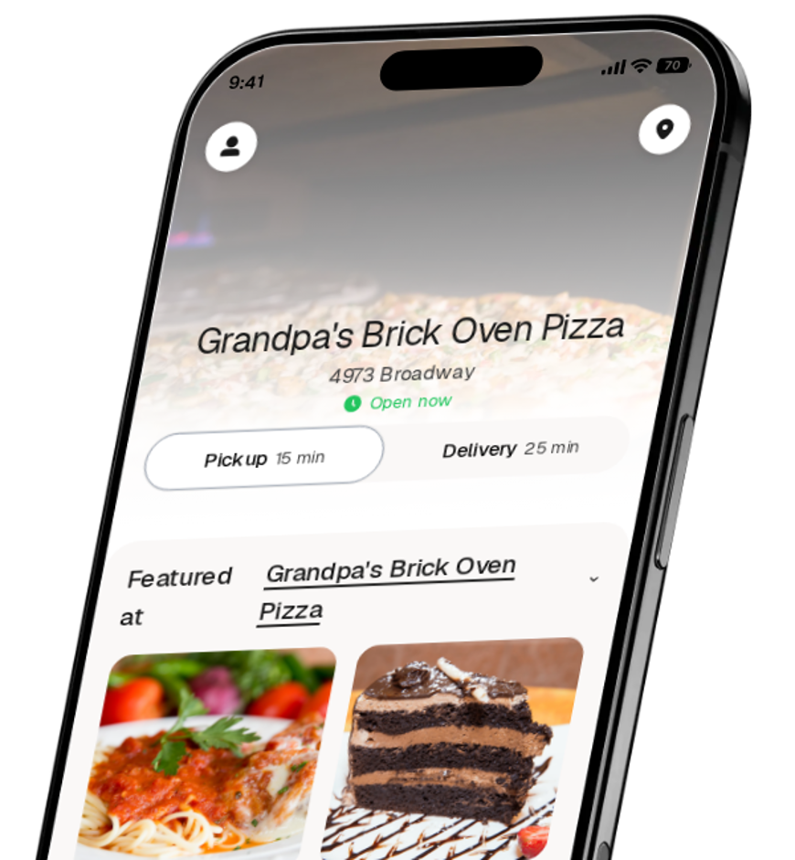 Grandpa's Brick Oven Pizza app preview
