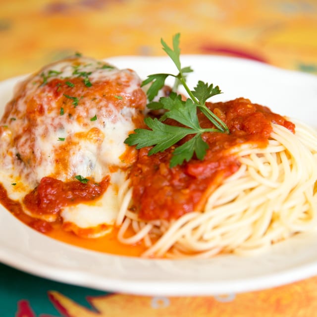 Shrimp Parmigiana.