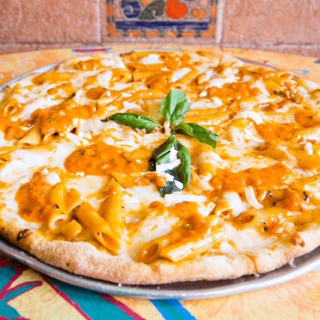 Penne Vodka Pizza.